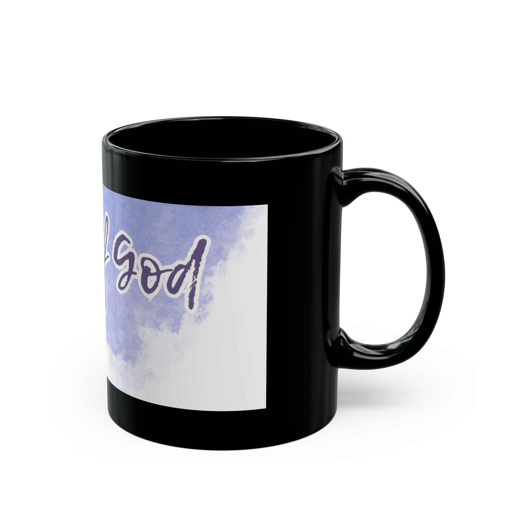 Child of God Black Ceramic Mug — Inspirational Religious Coffee Cup (11oz/15oz)