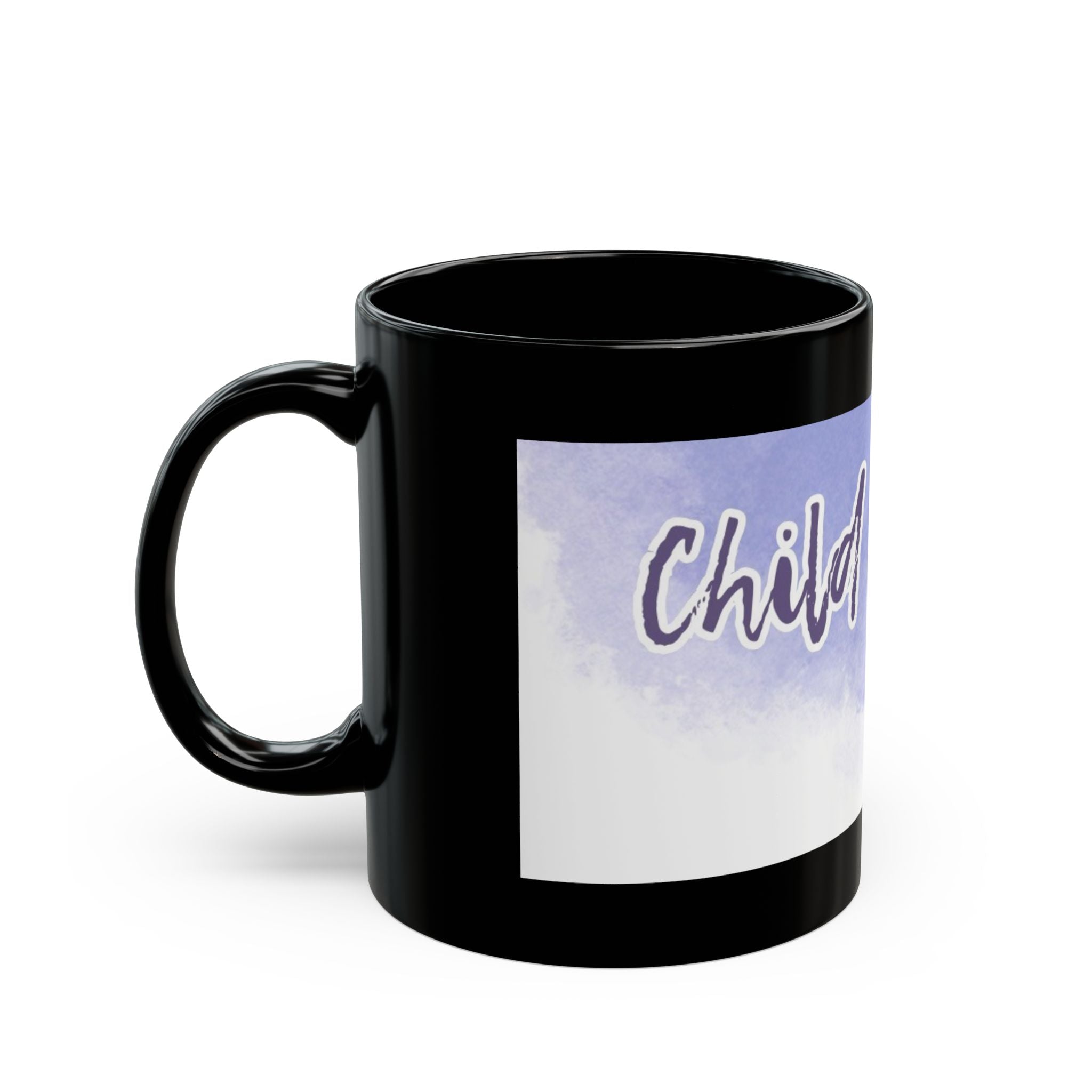 Child of God Black Ceramic Mug — Inspirational Religious Coffee Cup (11oz/15oz)