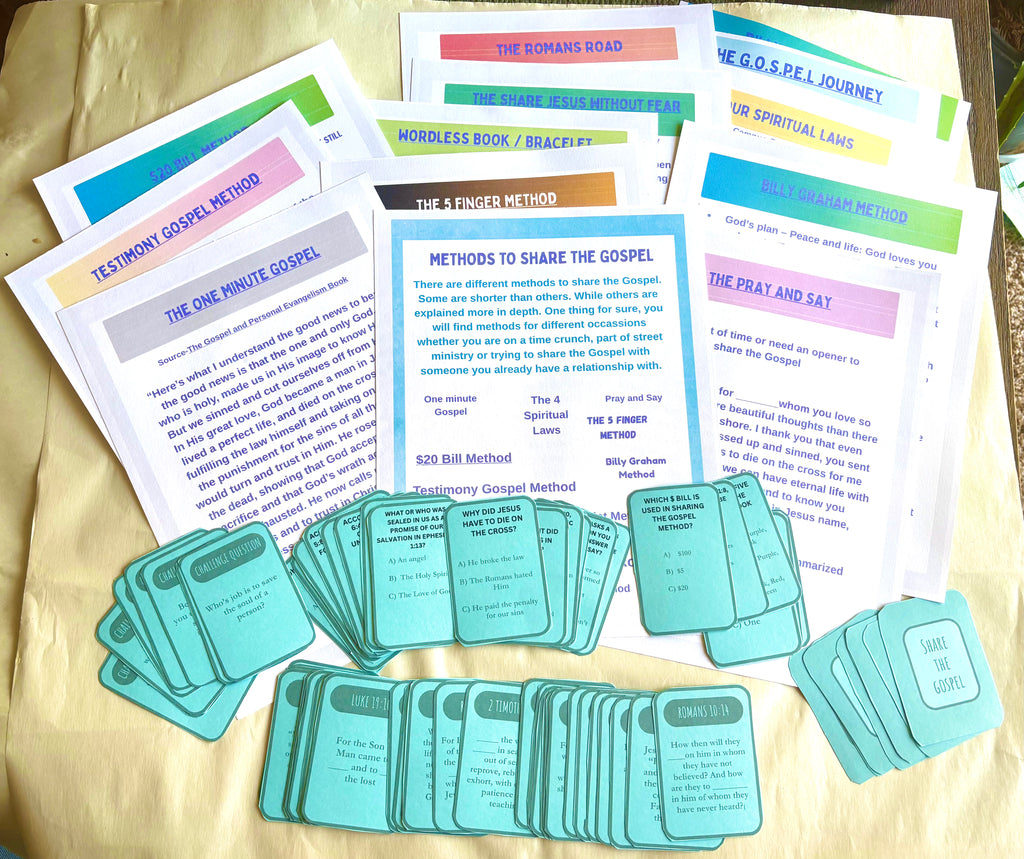 How to SHARE THE GOSPEL mini trivia set
